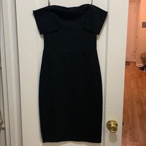 Off the shoulder body con dress
